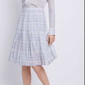 VINCE Blurred Lines Pleated Midi Skirt Size 6 EUC